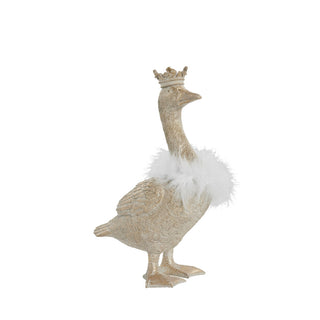 Segilla goose decoration 26.5 cm antique light gold