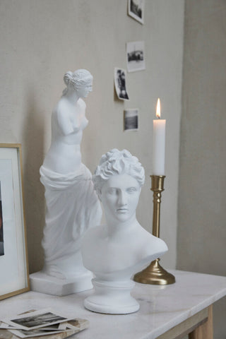 Statia sculpture H46.2 cm. white