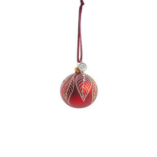 Cadelia Christmas ball 6 cm red