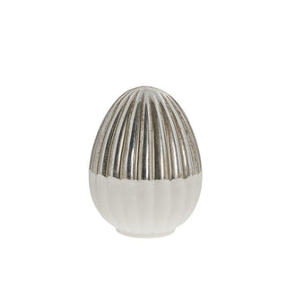 Evienne egg H13 cm. white