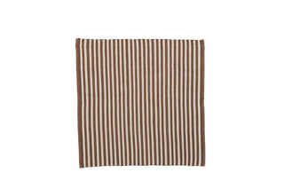 Strivie carpet 150x150 cm. striped golden brown