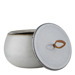 Amera jar H7.5 cm. grey