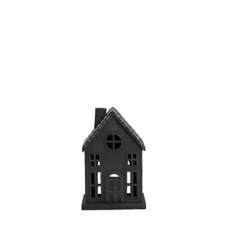 Seholia decorative house 17 cm black