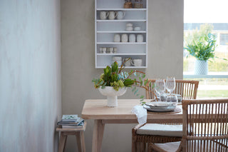 Ellie dining table 75x80 cm. White wash oak