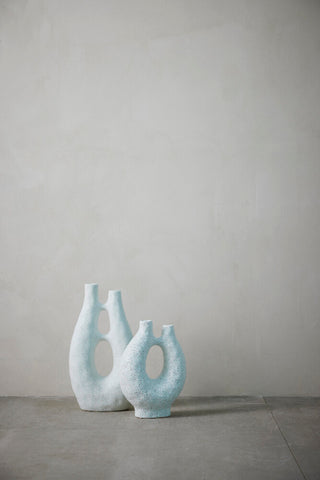 Ayla vase H41.5 cm. white