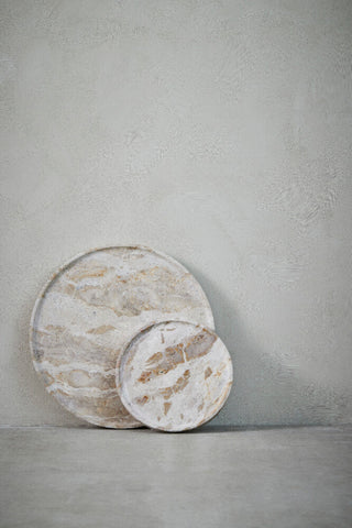 Ellia marble dish Ø40 cm. true