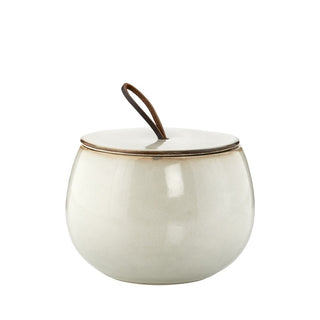 Amera jar H10.5 cm. beige