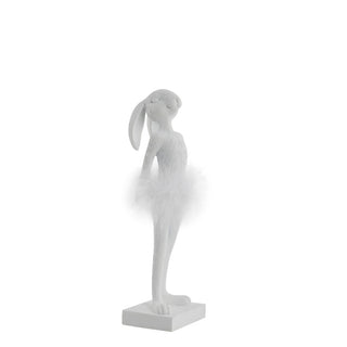 Semilla Easter bunny with feathers 26.8 cm. white