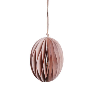 Parillia Easter egg hanging paper H8 cm light pink