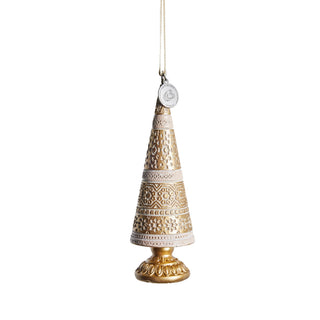 Alana Christmas tree pendant light gold H12.5 cm