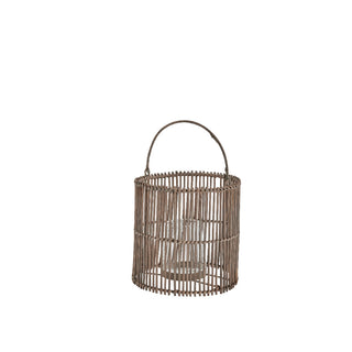 Harper lantern 21x21 cm. Natural wicker