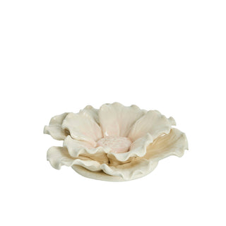 Floria wall decoration off-white Ø13.3 cm