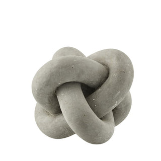 Serafina decoration Knot H13 cm. grey