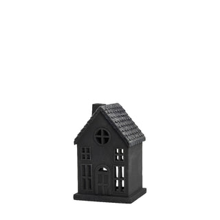 Seholia decorative house 17 cm black