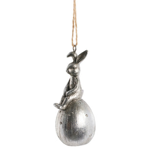 Semina Easter Bunny Pendant silver 8.6 cm.