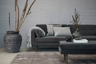 Ella sofa H75xW88xL220 cm. dark grey