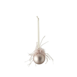 Noria ball Christmas tree decoration H7 cm. powder