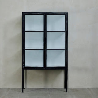 Depot display cabinet 150x85 cm. black