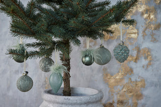 Noria Christmas ball H7 cm. dusty green