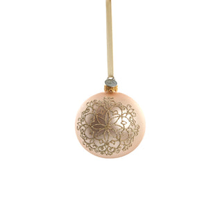 Cadelia Christmas ball 8 cm pink