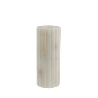 Eliana candlestick 12.5cm. white marble