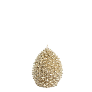 Trelia cone candle H10.5cm light gold