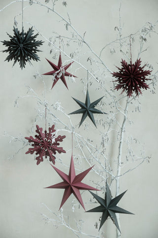 Pappia paper star 40 cm dark grey