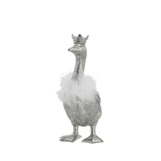 Segilla Christmas goose 26.5 cm antique silver