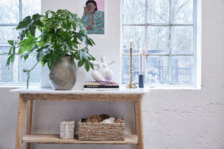 Ellie console table marble