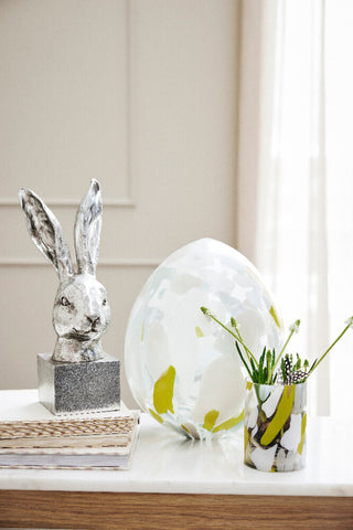 Semina Easter Bunny Figure silver 32.5 cm.