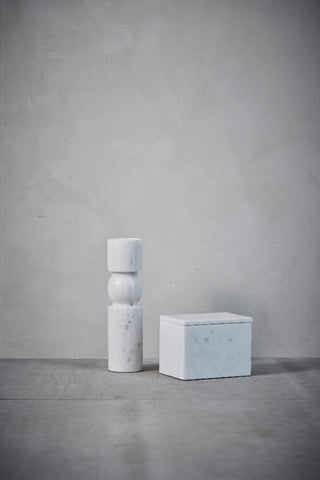 Ellia box H13 cm. Marble