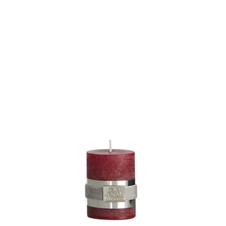 Rustic block light dark red small