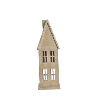 Seholia decorative house 28 cm antique light gold