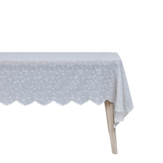 Eloise tablecloth 280x160 cm. off-white embroidery