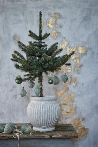 Noria Christmas ball H9 cm. dusty green