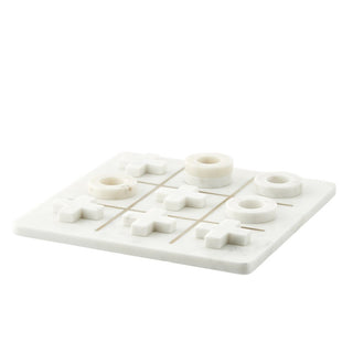 Marmilla Cross and Bowl Game in white marble