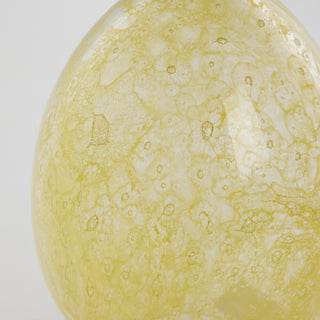 Murina Glass Egg 15 cm. yellow