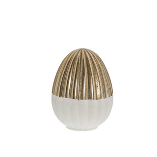 Evienne egg H13 cm. white