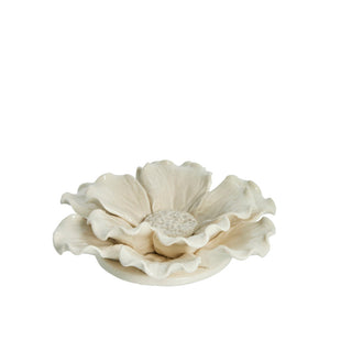 Floria wall decoration off-white Ø13.3 cm