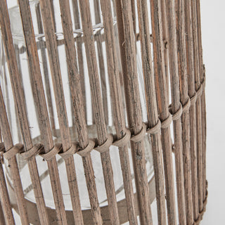 Noralle lantern 40x30 cm. Natural wicker