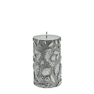 Cristiellia Christmas candle H10 cm. dark grey