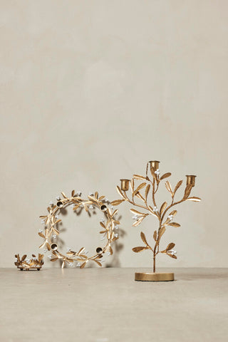 Missia advent stand Ø33cm light gold