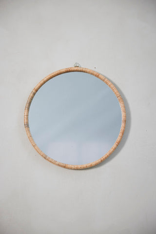 Riselle round mirror Ø60 cm. nature