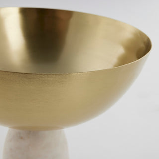 Ellivia gold bowl on marble base ø19 cm.